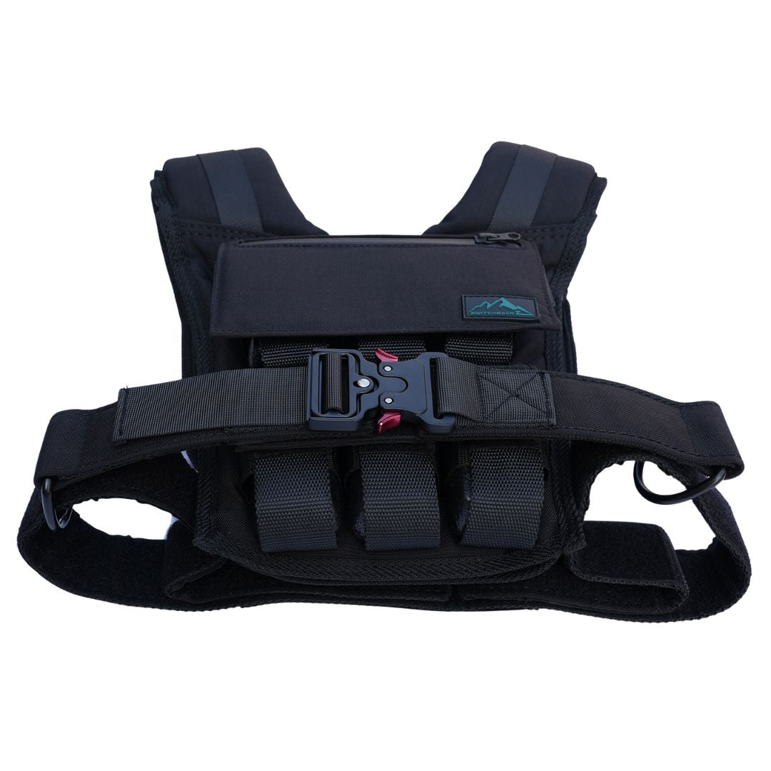 26 LB Adjustable Weighted Vest W/ Washable Liner | Black